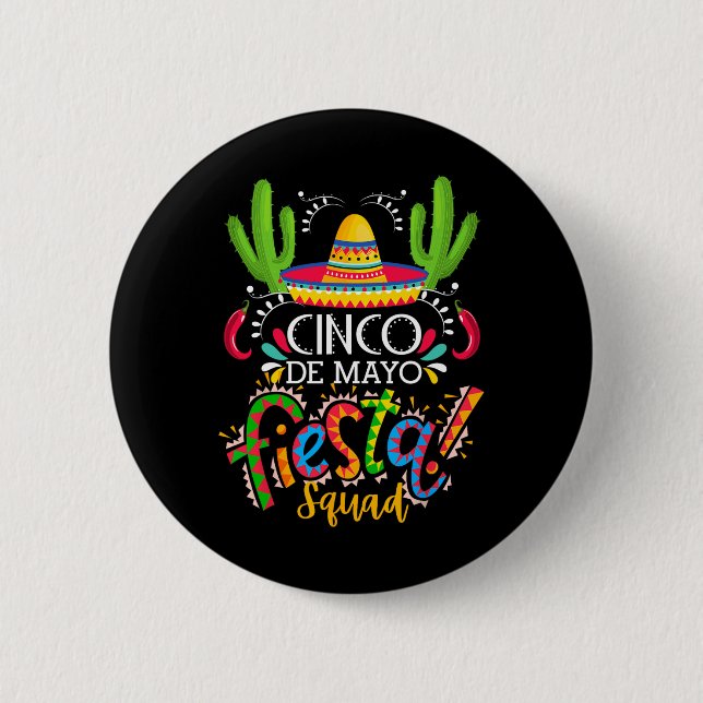 Cinco De Mayo  6 Cm Round Badge (Front)