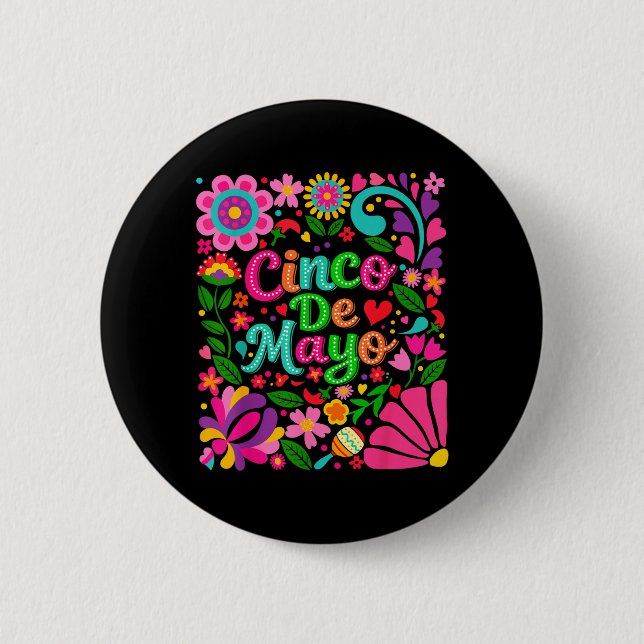 Cinco De Mayo 6 Cm Round Badge (Front)