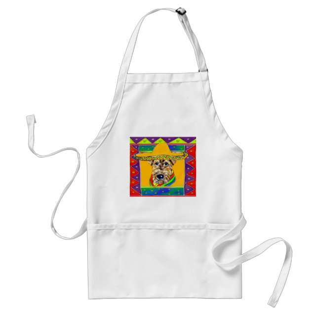 Cinco de Mayo Airedale Standard Apron (Front)