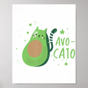 Cinco De Mayo Avocado Cat Cute Avocato Meow Gift  Poster