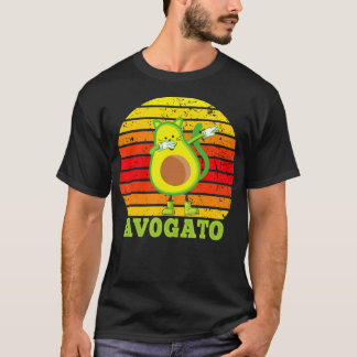 Cinco De Mayo, Avogato, Retro Dubbing Cat Avocado  T-Shirt