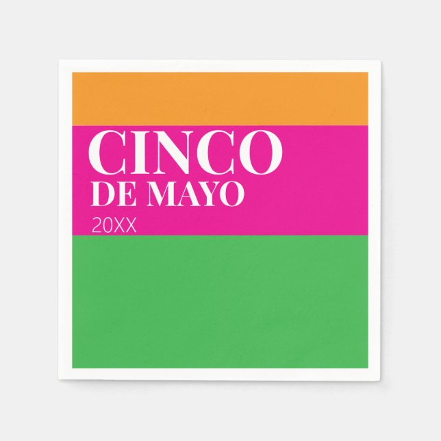 Cinco De Mayo BBQ Party  Napkin (Front)