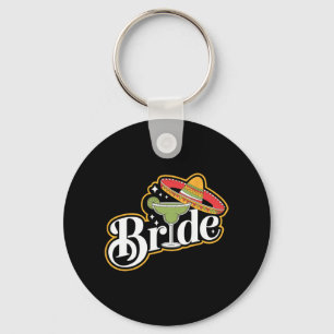 Cinco De Mayo Bride Sombrero Margarita Party Mexic Key Ring