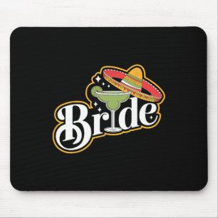 Cinco De Mayo Bride Sombrero Margarita Party Mexic Mouse Pad