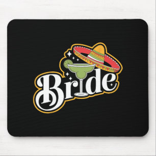 Cinco De Mayo Bride Sombrero Margarita Party Mexic Mouse Pad