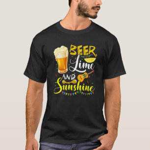 Cinco De Mayo Bunny Bring Beer Lime Guitar Sombrer T-Shirt