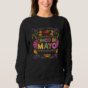 Cinco De Mayo Burritos Mexico Tacos and Avocado 1 Sweatshirt