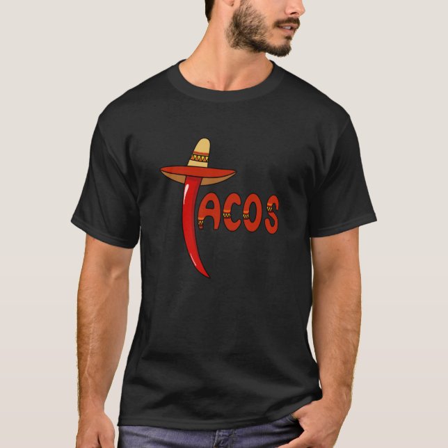 Cinco De Mayo Burritos Mexico Tacos and Avocado  1 T-Shirt (Front)