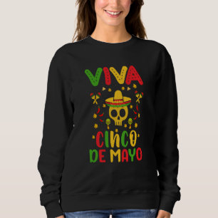 Cinco De Mayo Burritos Mexico Tacos and Avocado 4 Sweatshirt