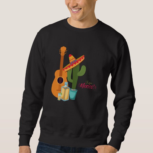 Cinco De Mayo Burritos Mexico Tacos and Avocado  4 Sweatshirt (Front)