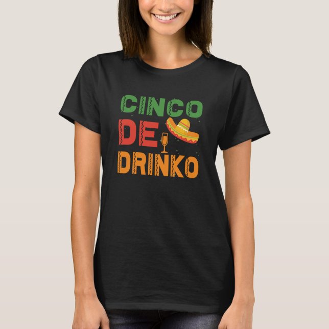 Cinco De Mayo Burritos Mexico Tacos and Avocado  7 T-Shirt (Front)