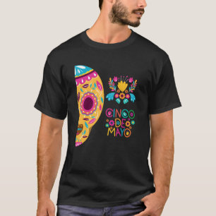 Cinco De Mayo Burritos Mexico Tacos and Avocado  8 T-Shirt