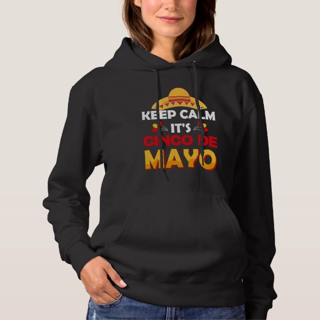 Cinco De Mayo Burritos  Mexico Tacos and Avocado   Hoodie (Front)
