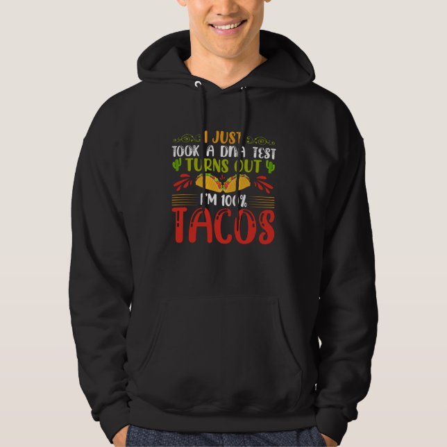 Cinco De Mayo Burritos  Mexico Tacos and Avocado   Hoodie (Front)