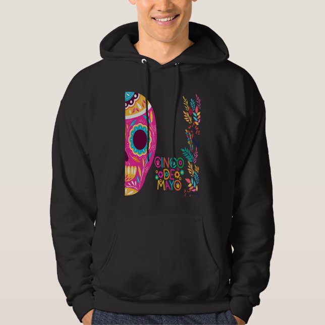 Cinco De Mayo Burritos  Mexico Tacos and Avocado   Hoodie (Front)