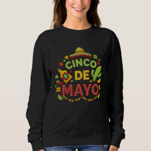 Cinco De Mayo Burritos  Mexico Tacos and Avocado   Sweatshirt