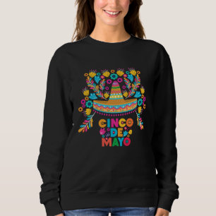 Cinco De Mayo Burritos  Mexico Tacos and Avocado   Sweatshirt