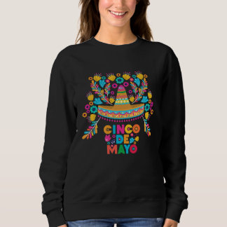 Cinco De Mayo Burritos  Mexico Tacos and Avocado   Sweatshirt