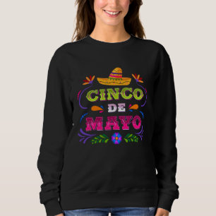 Cinco De Mayo Burritos  Mexico Tacos and Avocado   Sweatshirt