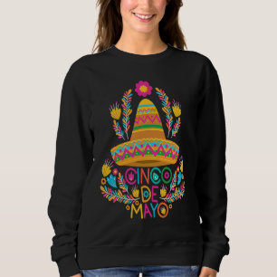 Cinco De Mayo Burritos  Mexico Tacos and Avocado   Sweatshirt