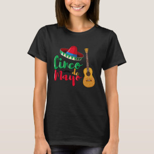 Cinco De Mayo Burritos  Mexico Tacos and Avocado   T-Shirt