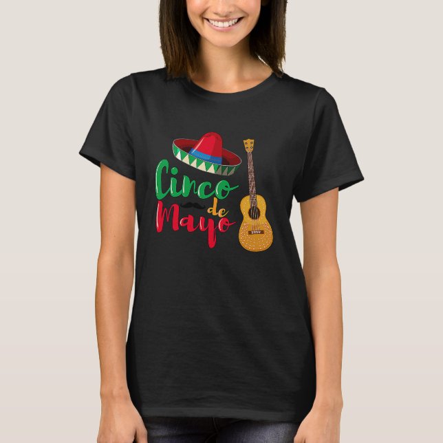 Cinco De Mayo Burritos  Mexico Tacos and Avocado   T-Shirt (Front)