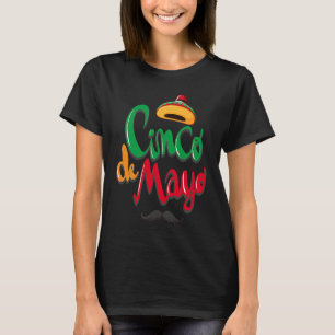 Cinco De Mayo Burritos  Mexico Tacos and Avocado   T-Shirt