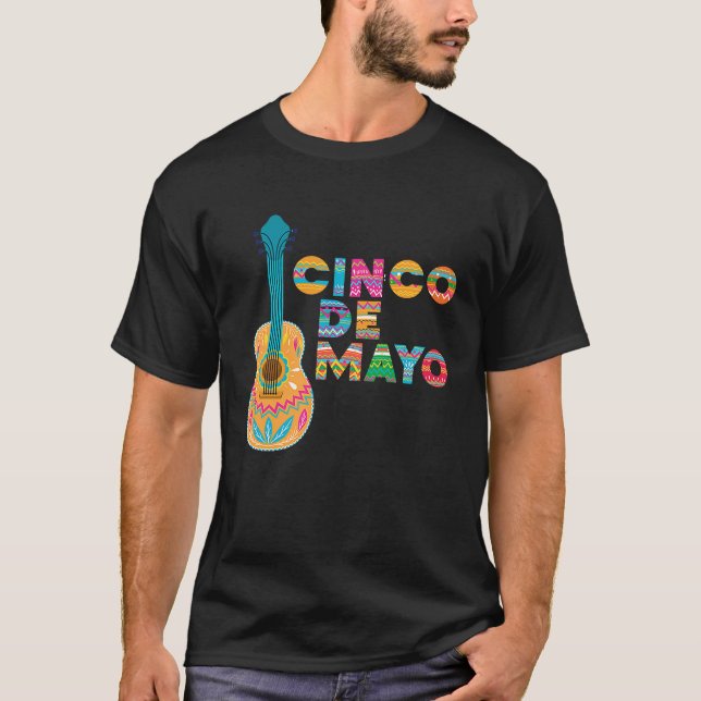 Cinco De Mayo Burritos  Mexico Tacos and Avocado   T-Shirt (Front)