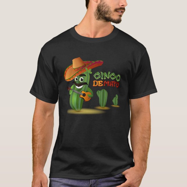 Cinco De Mayo Burritos  Mexico Tacos and Avocado   T-Shirt (Front)