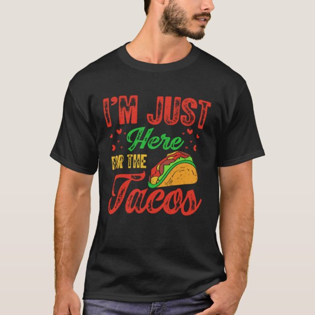 Cinco De Mayo Burritos  Mexico Tacos and Avocado   T-Shirt (Front)