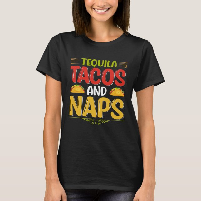 Cinco De Mayo Burritos  Mexico Tacos and Avocado   T-Shirt (Front)