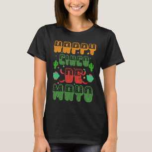 Cinco De Mayo Burritos  Mexico Tacos and Avocado   T-Shirt