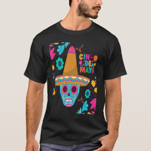 Cinco De Mayo Burritos  Mexico Tacos and Avocado   T-Shirt