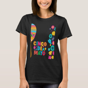 Cinco De Mayo Burritos  Mexico Tacos and Avocado   T-Shirt
