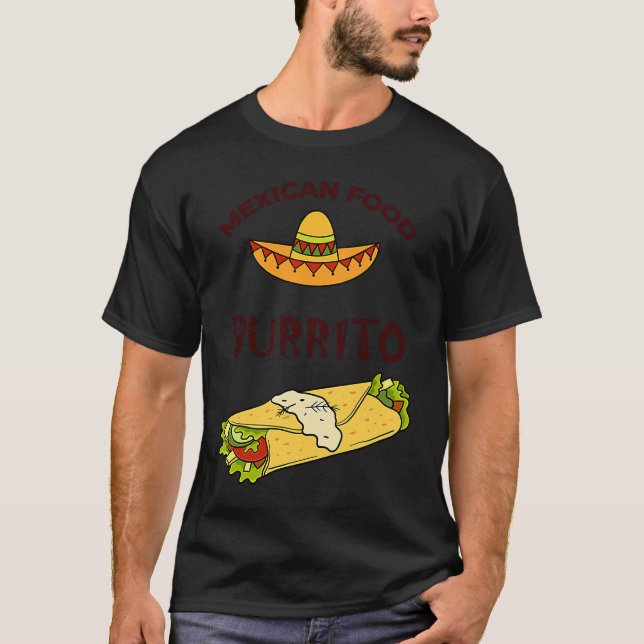 Cinco De Mayo Burritos  Mexico Tacos and Avocado   T-Shirt (Front)