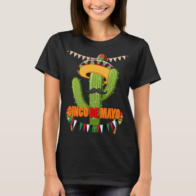 Cinco De Mayo Burritos  Mexico Tacos and Avocado   T-Shirt (Front)