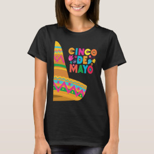 Cinco De Mayo Burritos  Mexico Tacos and Avocado   T-Shirt
