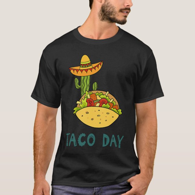 Cinco De Mayo Burritos  Mexico Tacos and Avocado   T-Shirt (Front)