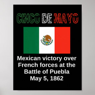 Cinco De Mayo Byttle Of Puebla May 5 Mexican Cinco Poster