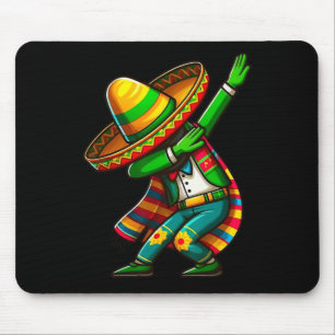 Cinco De Mayo Cactus Mexican Poncho Sombrero Hat B Mouse Pad