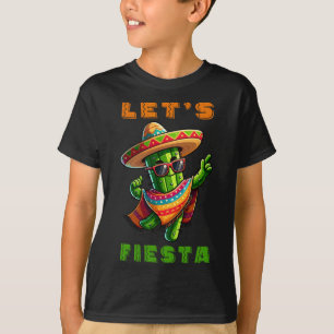 Cinco De Mayo Cactus Mexican Poncho Sombrero Hat B T-Shirt