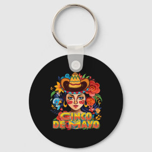 Cinco De Mayo Camisa Mexican Fiesta 5 De Mayo  Key Ring