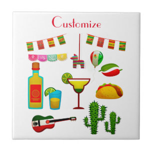 Cinco de Mayo Celebration Thunder_Cove Ceramic Tile