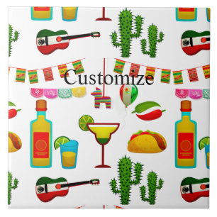 Cinco de Mayo Celebration Thunder_Cove Ceramic Tile