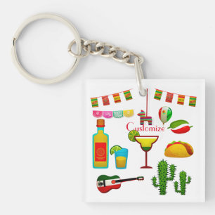 Cinco de Mayo Celebration Thunder_Cove Key Ring