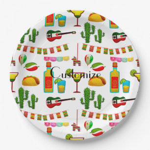 Cinco de Mayo Celebration Thunder_Cove Paper Plate
