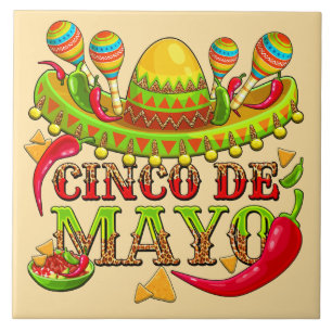 Cinco de Mayo Ceramic Tile