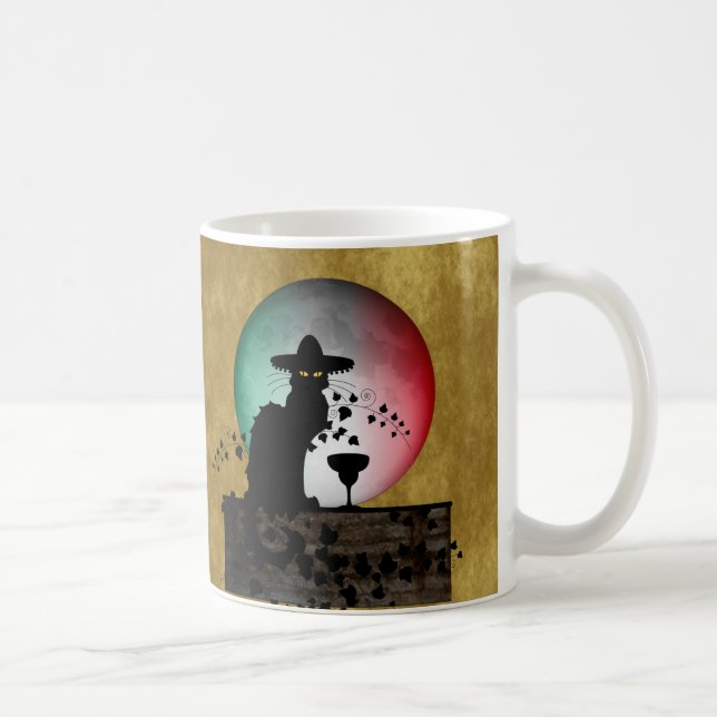 Cinco de Mayo Chat Noir / Gato Negro Coffee Mug (Right)