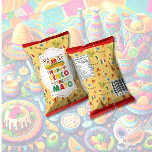 Cinco De Mayo Chip Bag Wrappers Party Favours Notepad