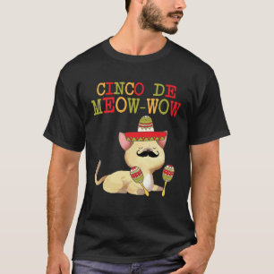 Cinco De Mayo Cinco De Meow Wow Tees Cat Kids